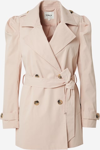 Manteau mi-saison 'ORCHID' ONLY en rose : devant