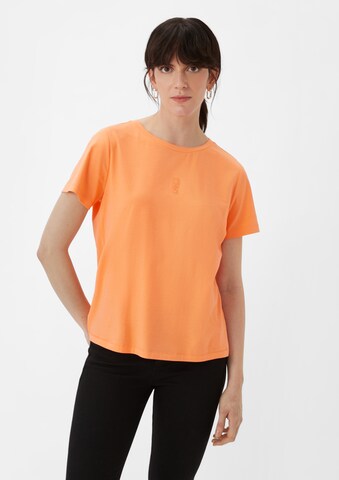 comma casual identity T-shirt i orange: framsida