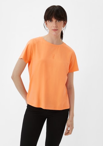 T-shirt comma casual identity en orange : devant
