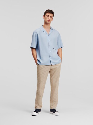 Karl Lagerfeld Comfort fit Overhemd in Blauw