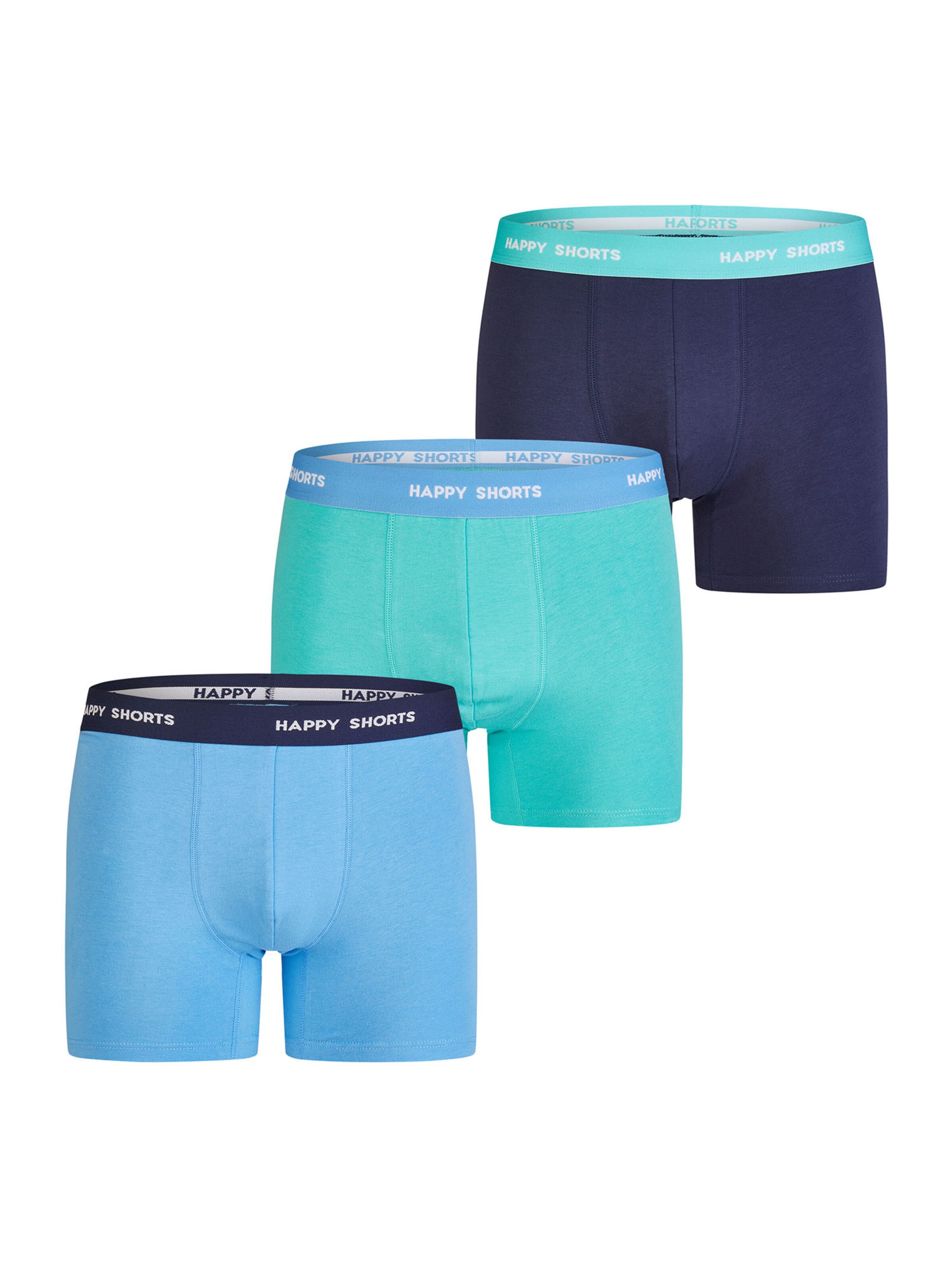Happy Shorts Retro Boxer ' Jersey ' in Mischfarben: Vorderseite
