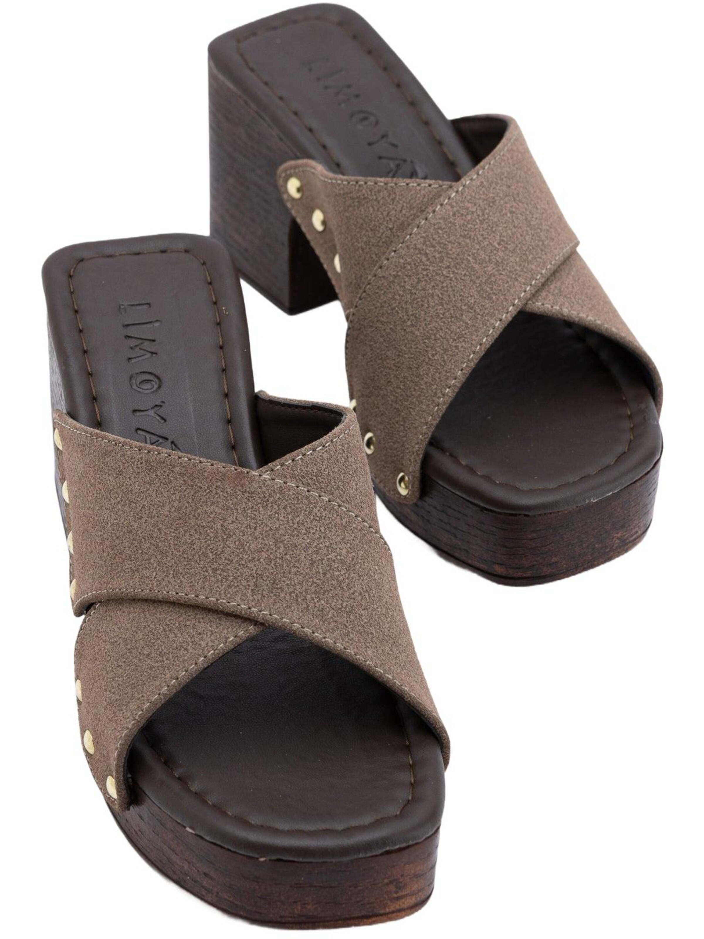 Limoya Mules 'Jamela' in Beige