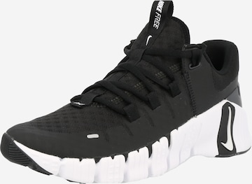NIKE Athletic Shoes 'Free Metcon 5' in Black: front