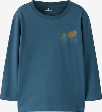 NAME IT Тениска 'NMMBERLAN' в синьо: отпред