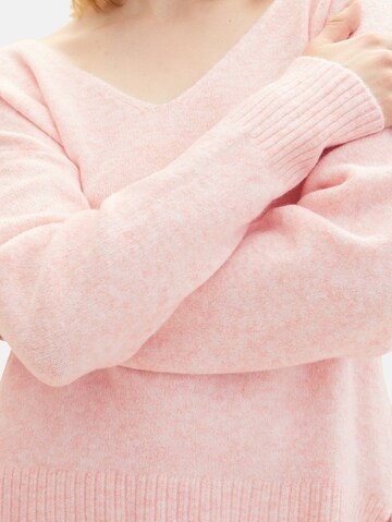 TOM TAILOR Pullover in Pink