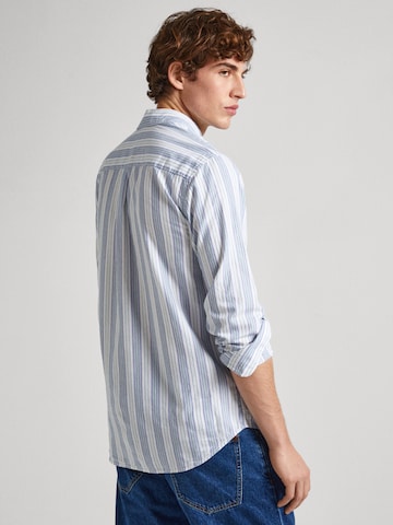 Pepe Jeans Regular fit Button Up Shirt ' PACIFIC ' in Blue