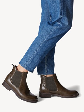 Chelsea Boots Tamaris en vert : devant