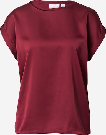 VILA Shirt 'ELLETTE' in Rood: voorkant