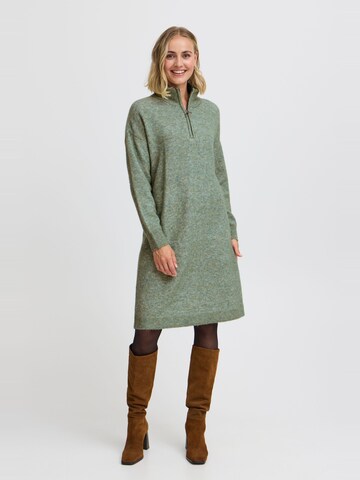 Fransa - Vestido de malha 'SANNY DR 3' em verde