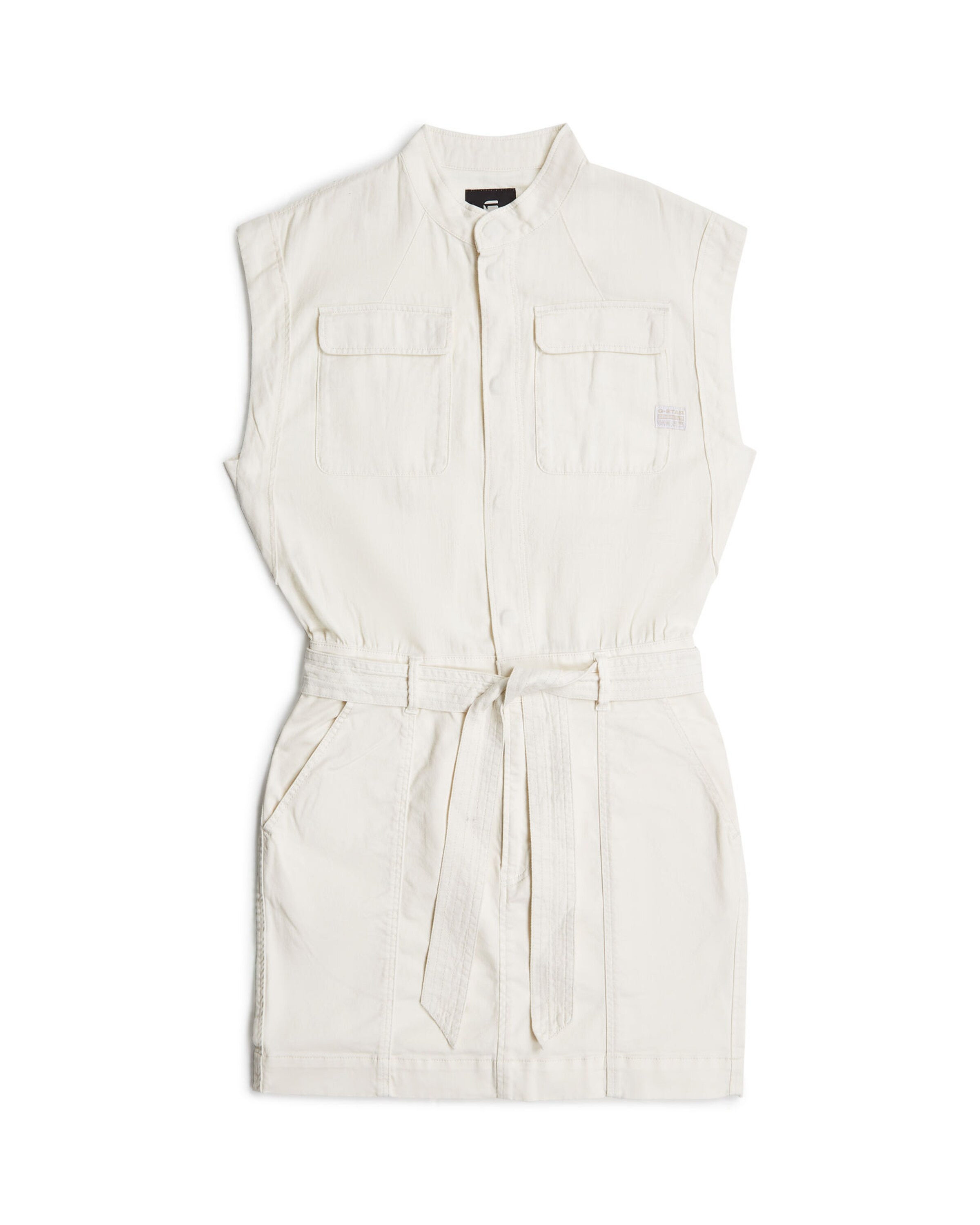 G-STAR Jurk in Wit: voorkant