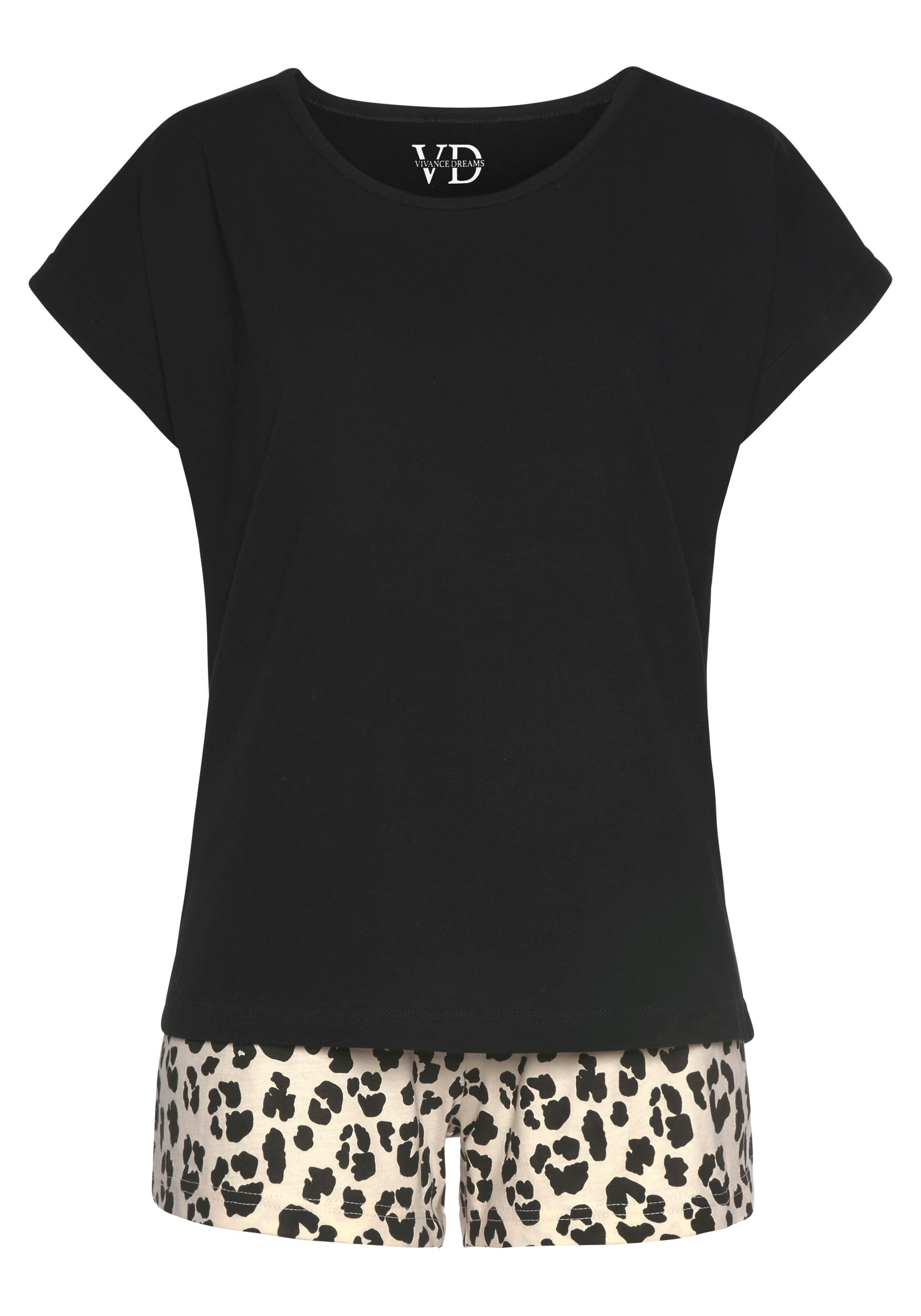 VIVANCE Pajama in Black: front