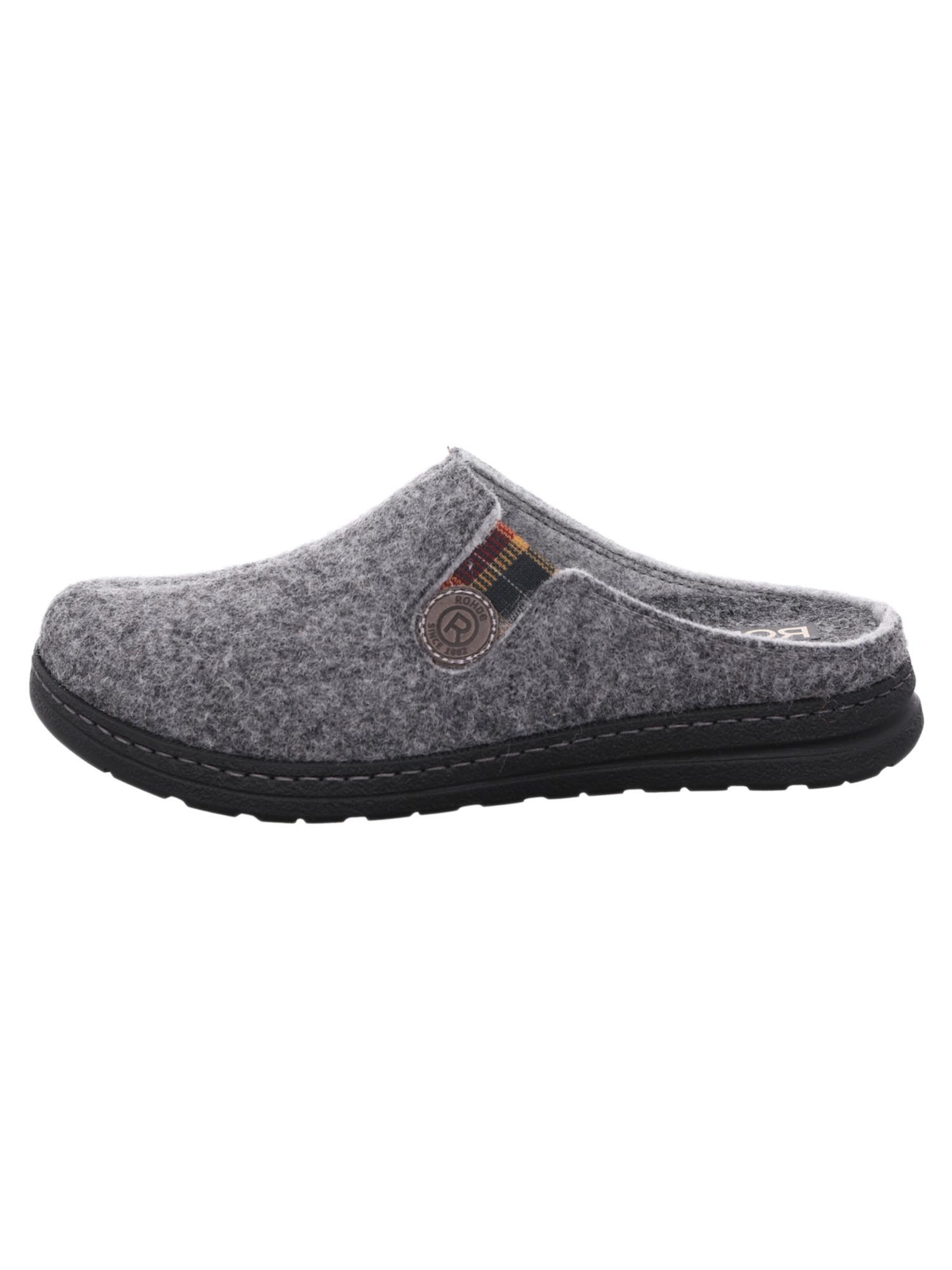 ROHDE Hausschuh 'Asiago'‌‌‌‌‌ in Braun: Vorderseite