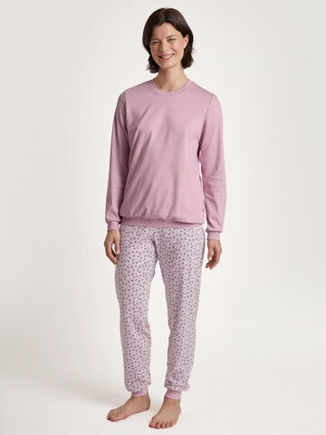 CALIDA Pyjama 'Midnight Flowers'‌‌‌‌‌‌‌ in Lila