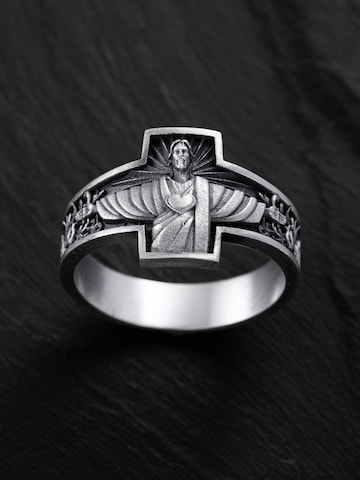 REYTEL - Anillo 'DIOS ES AMOS' en plata