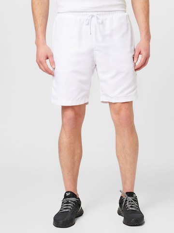 Sergio Tacchini Regular Workout Pants 'DIAMANTE' in White: front