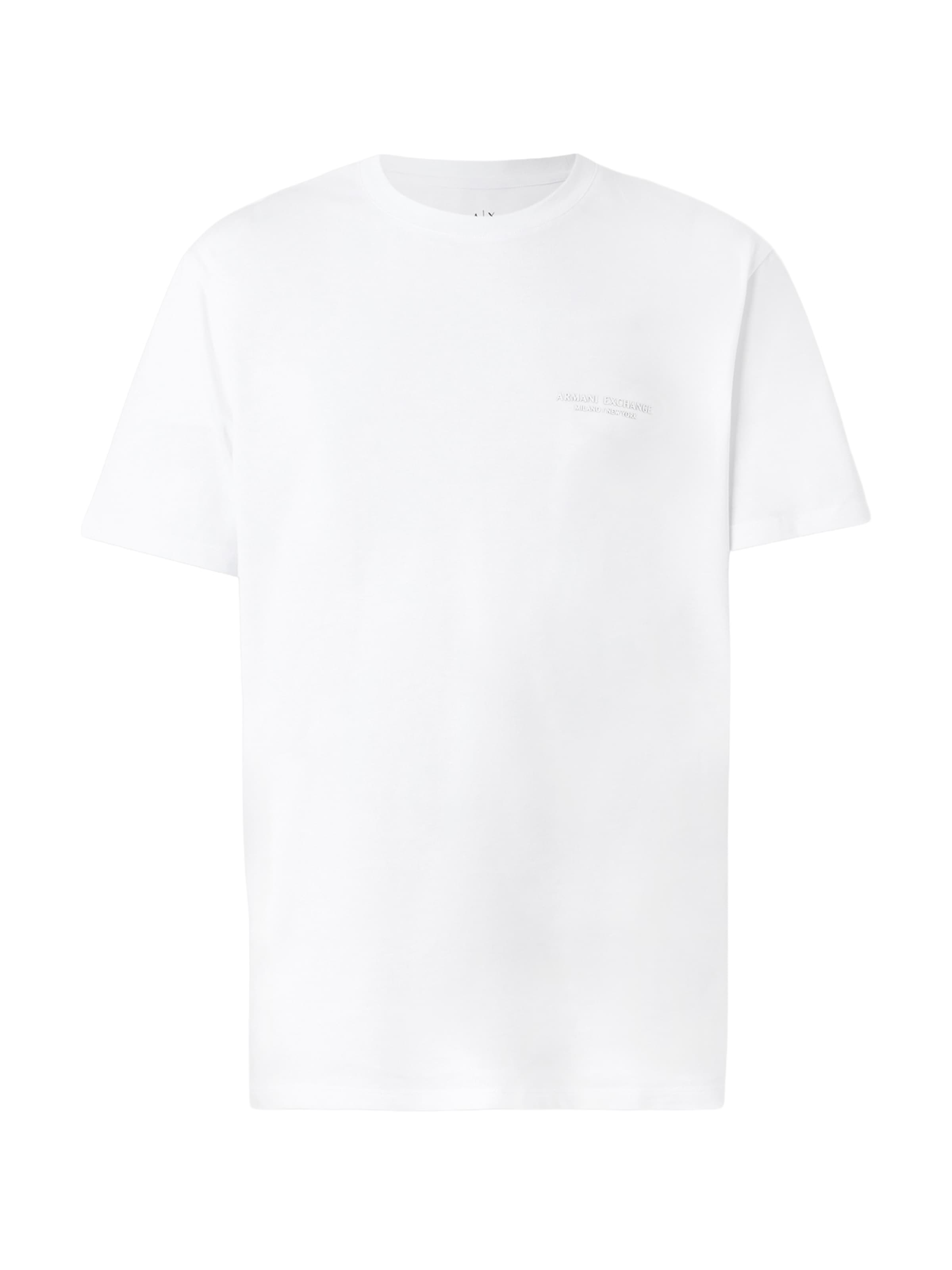 ARMANI EXCHANGE Тениска в бяло: отпред
