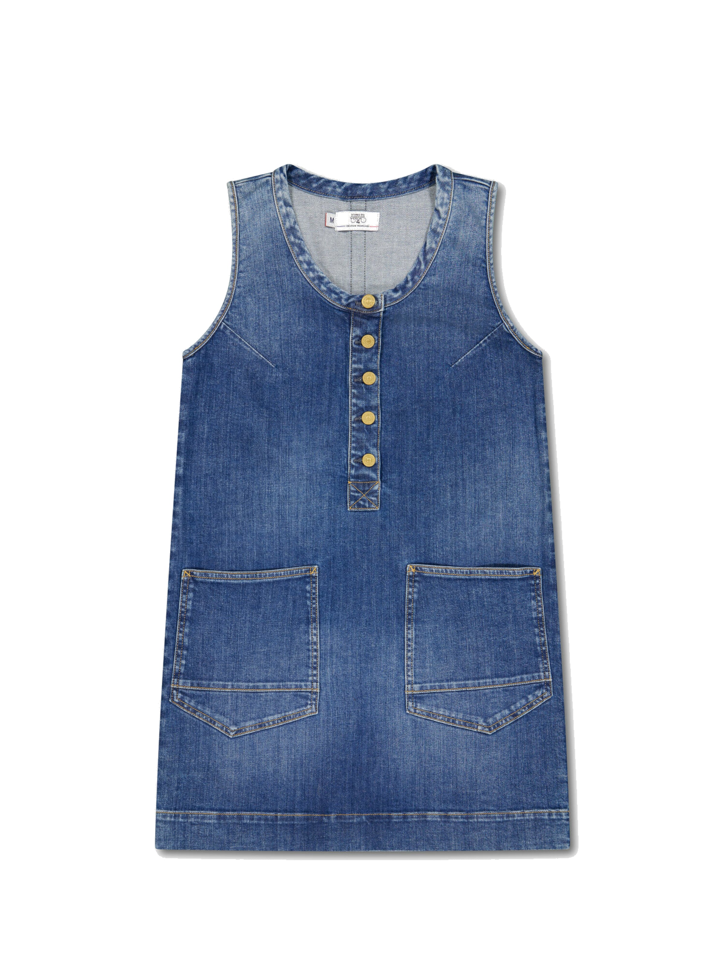 Le Temps Des Cerises Robe 'MARIBOU' en 34 en bleu, Vue avec produit