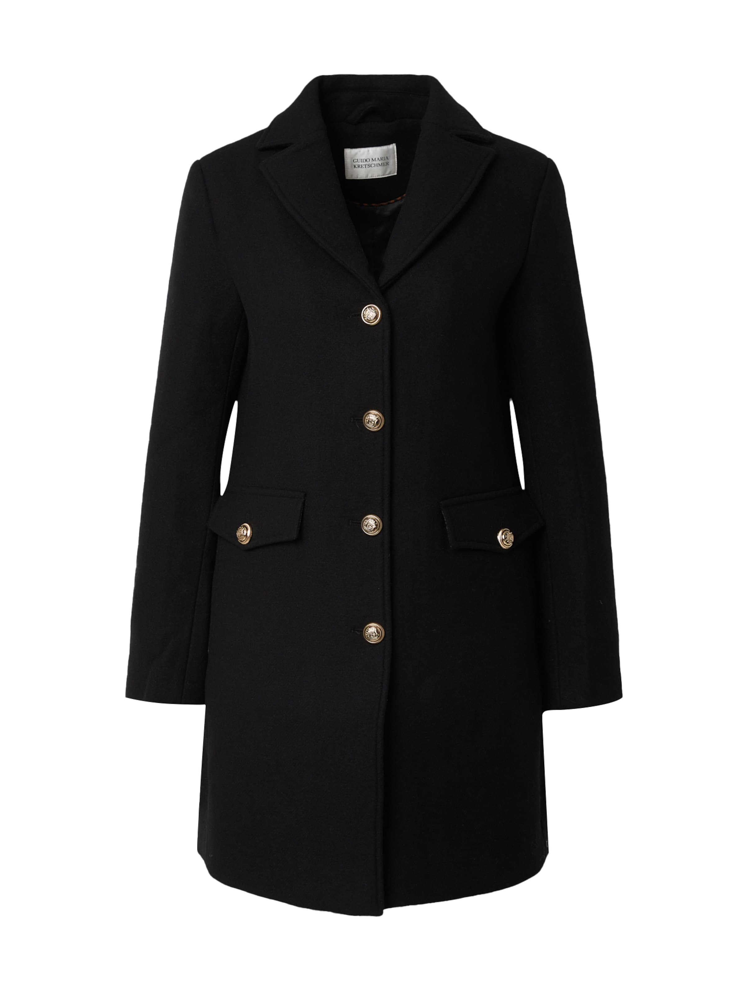 Guido Maria Kretschmer Women Prehoden plašč | črna barva: sprednja stran