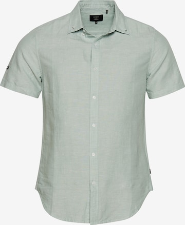 Superdry Regular fit Button Up Shirt in Green: front