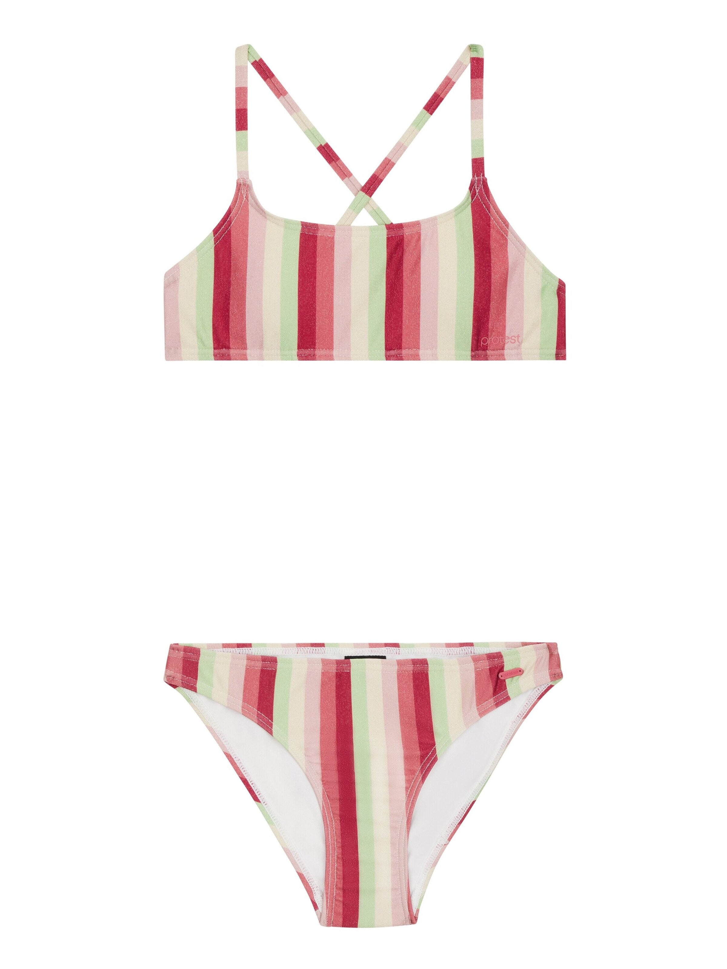 PROTEST Bustier Bikini 'PRTSHEILA JR'‌‌‌‌‌‌‌ in Pink: Vorderseite