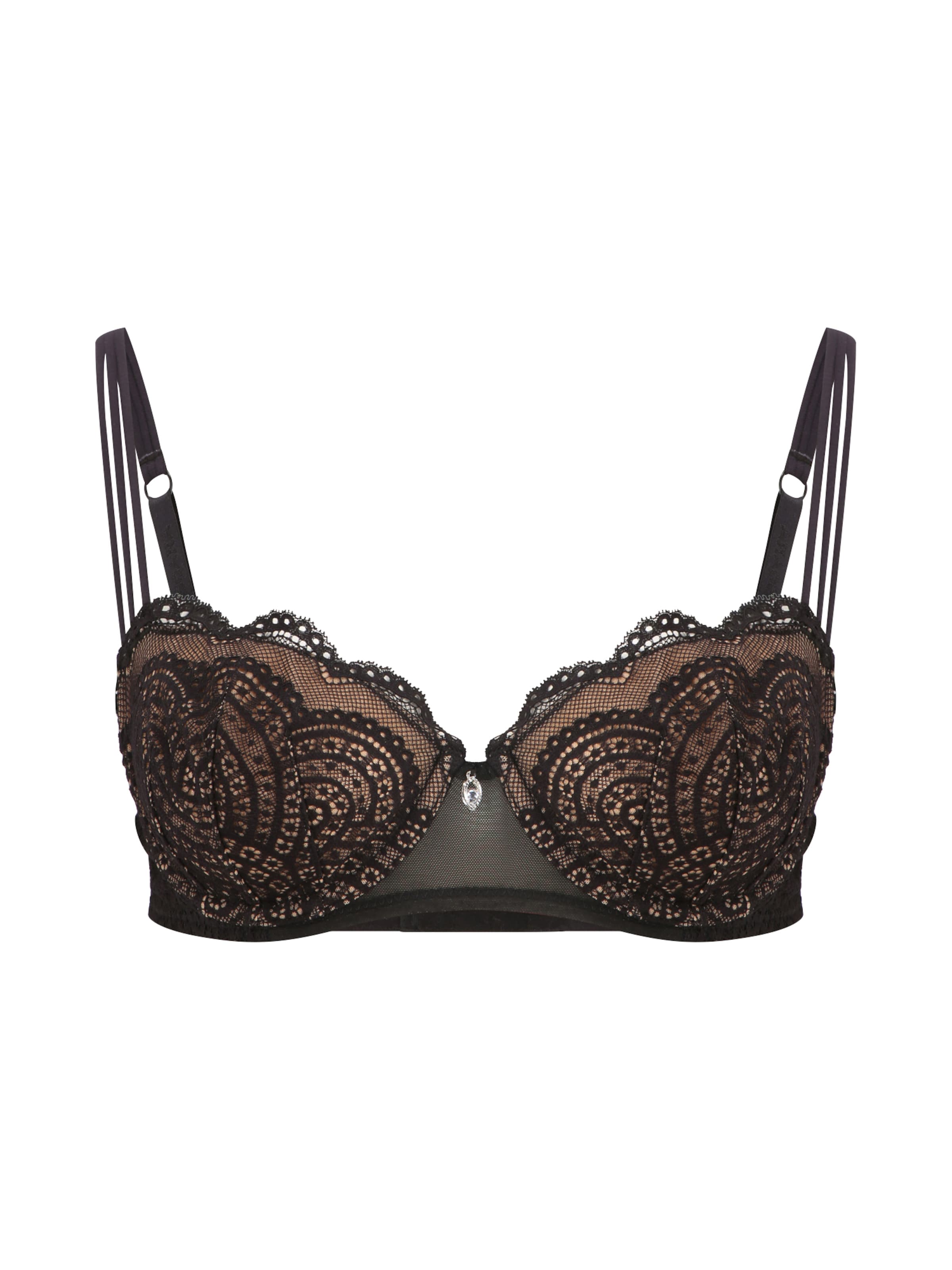 LASCANA Сутиен балконет Сутиен в черно: отпред