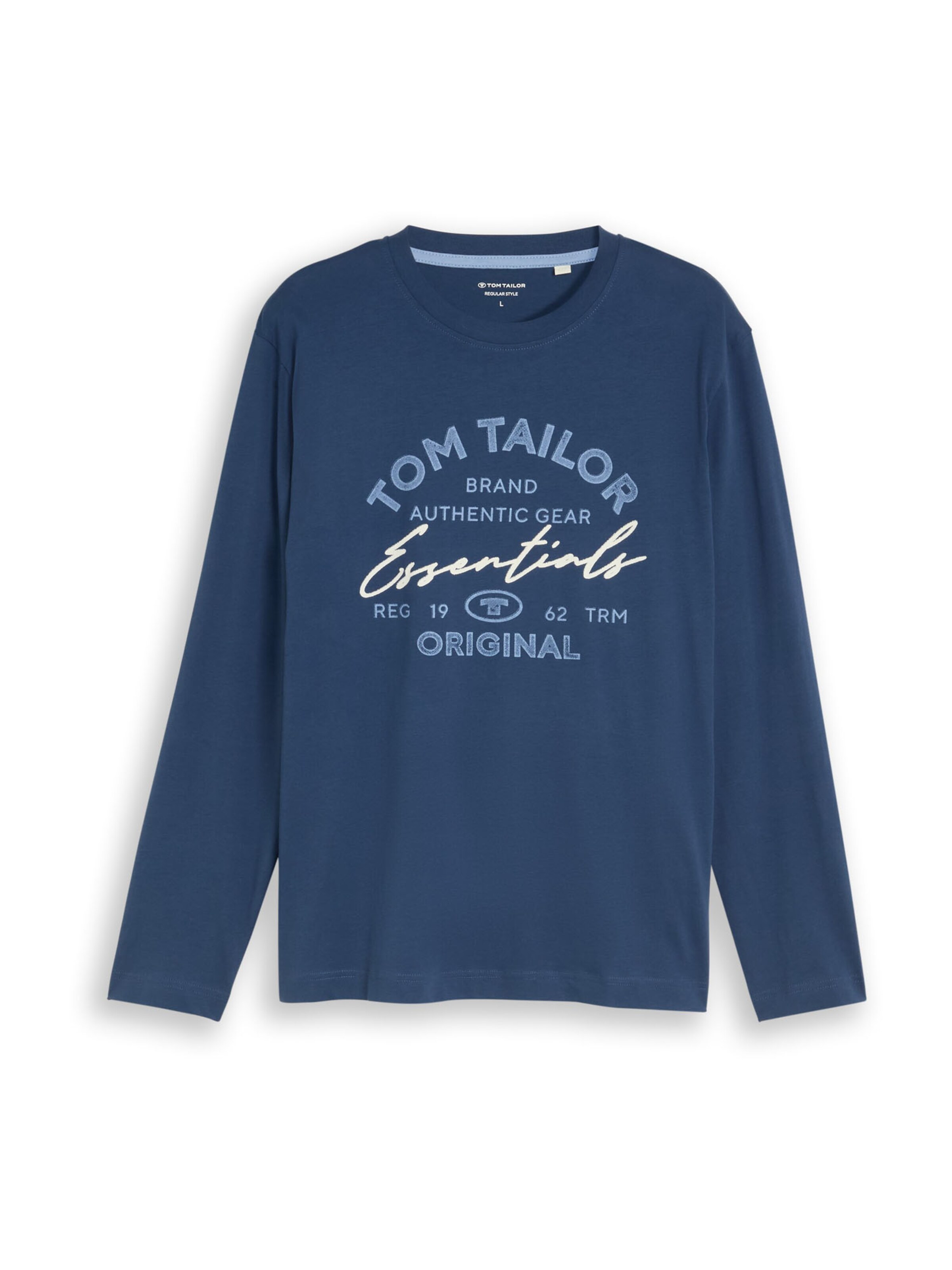 TOM TAILOR Shirt in Blue: front