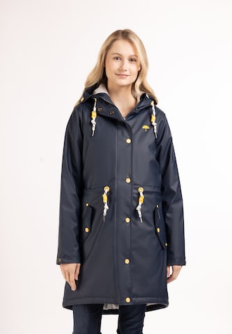 Schmuddelwedda Raincoat in Blue: front