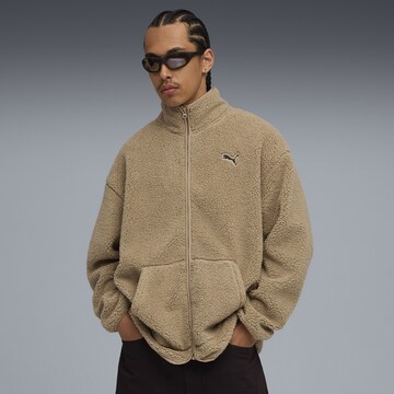 PUMA Sweat jacket in Brown: front