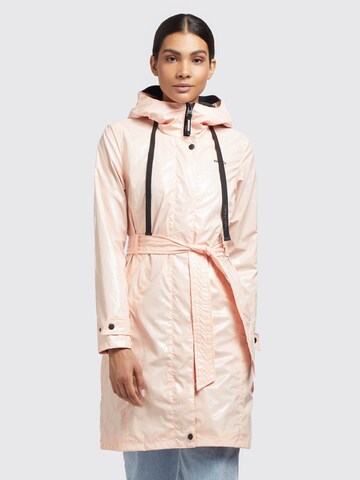 khujo Between-Seasons Coat 'Alecia' in Orange: front