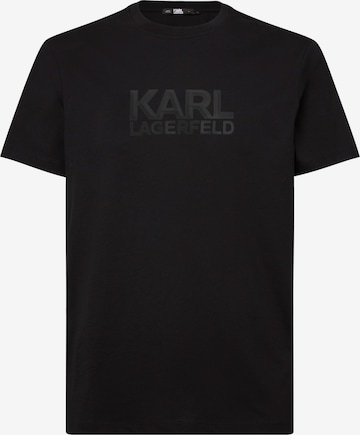 T-Shirt Karl Lagerfeld en noir : devant