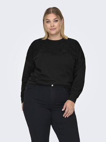 ONLY Carmakoma - Sudadera 'LIZZY' en negro: frente
