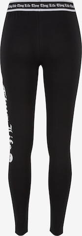 Thug Life Skinny Leggings in Black