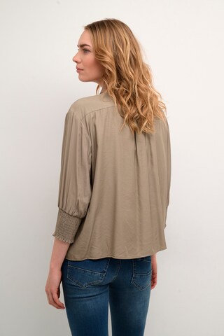 Cream Blouse 'Nola' in Brown