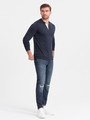 Ombre Shirt 'OM-LSCL-0107' in Blue