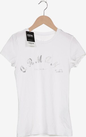ARMANI EXCHANGE T-Shirt XS in Weiß: predná strana