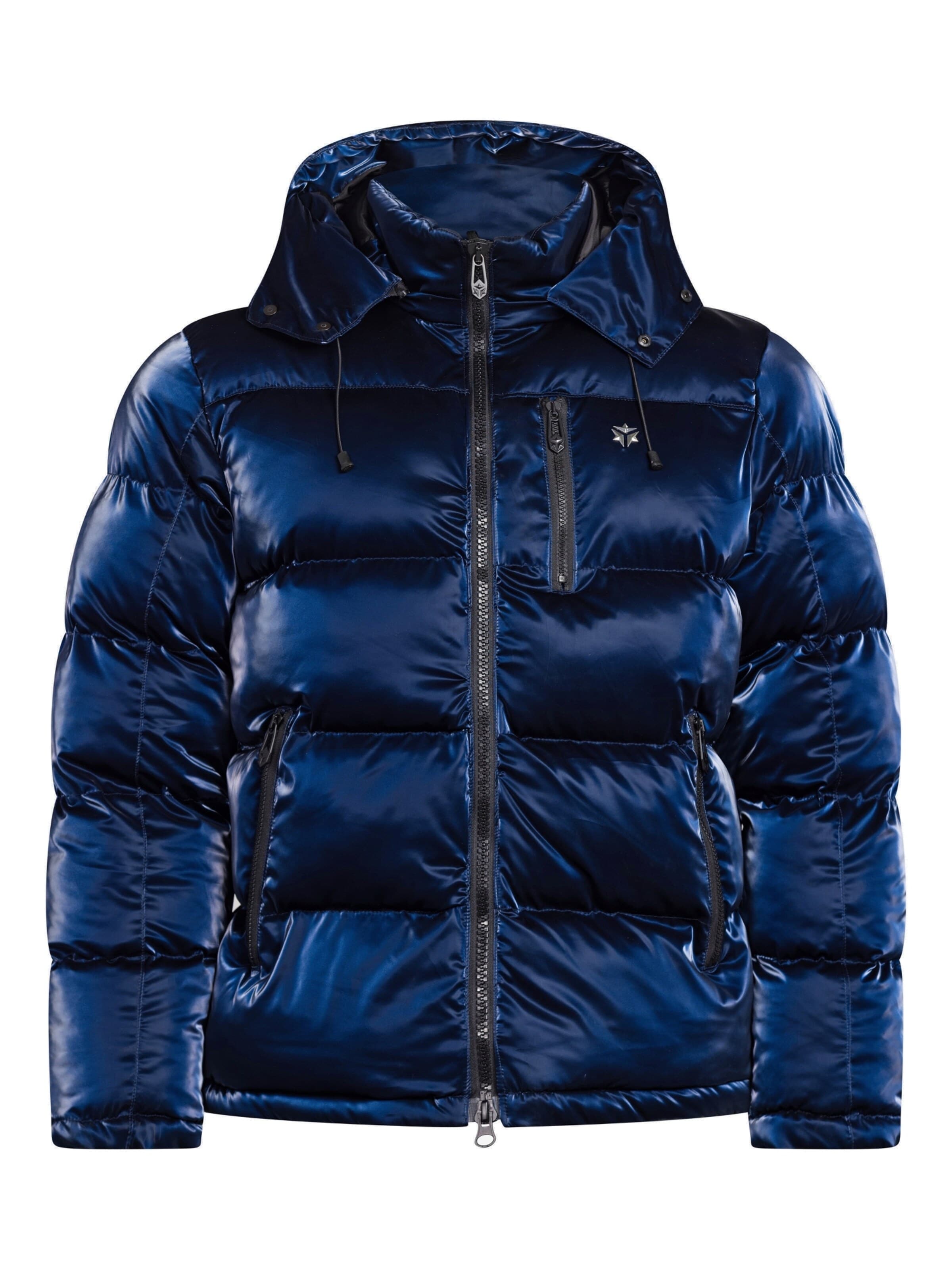 YVZ Denim Winter jacket 'Nebula' in Blue: front