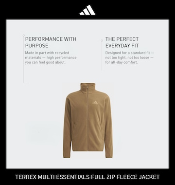 Veste en polaire fonctionnelle 'Essentials' ADIDAS TERREX en marron