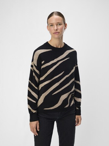 OBJECT Sweater 'Ray' in Black: front
