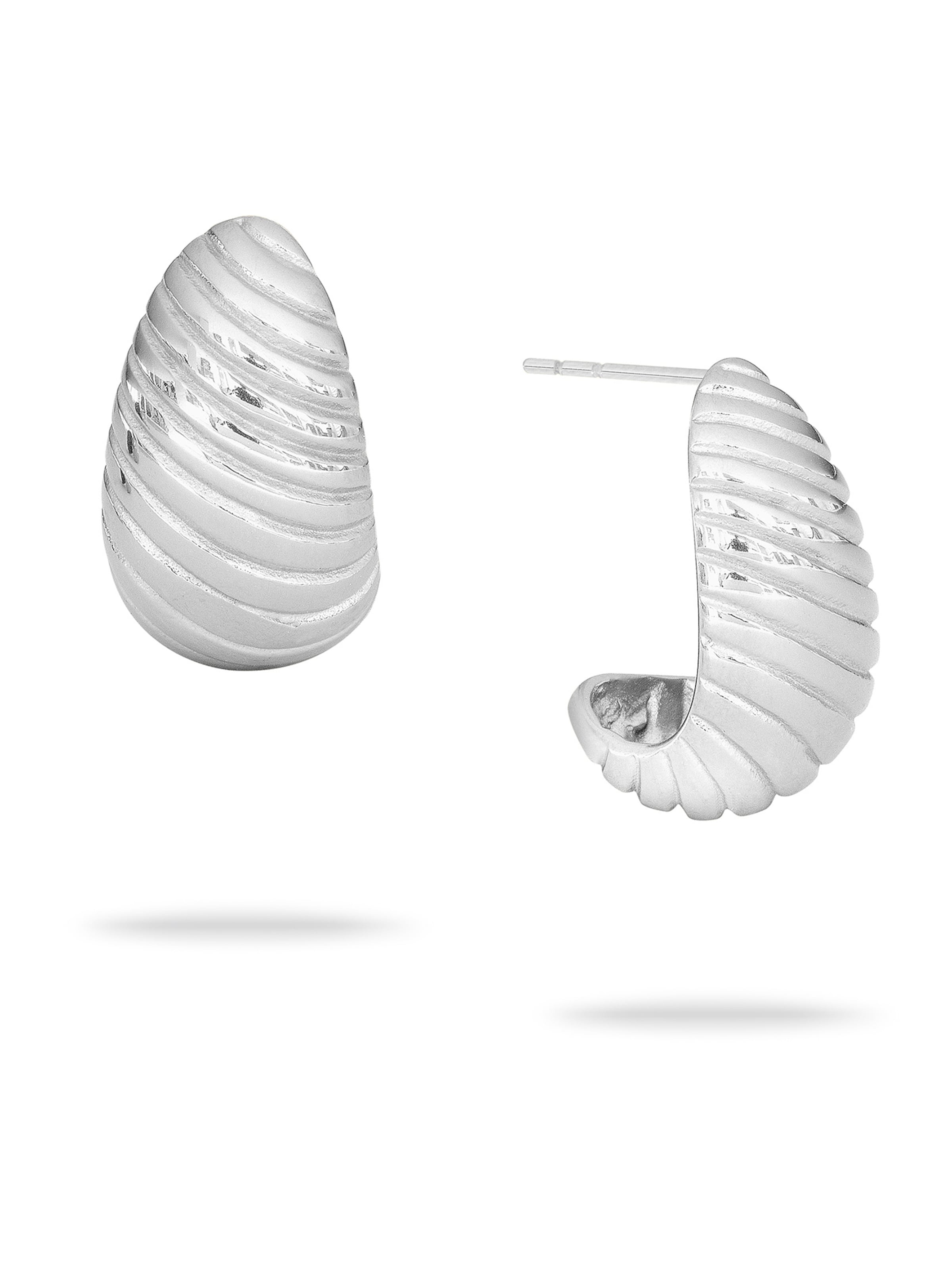 Echtzeit Earrings in Silver: front