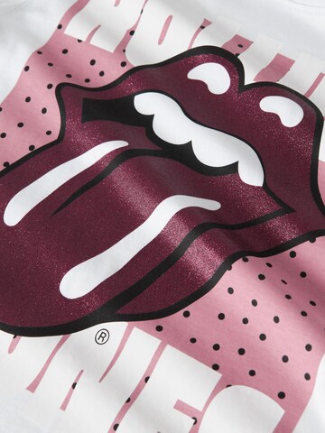 NAME IT - Camiseta 'The Rolling Stones' en blanco