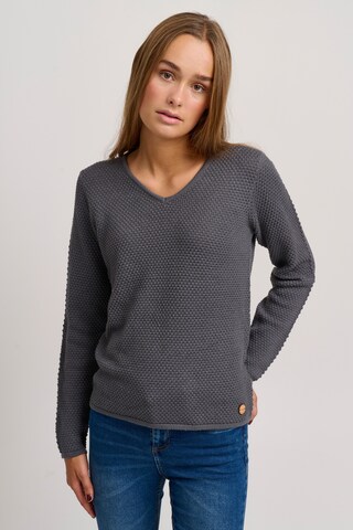 Pull-over 'HANNA' Oxmo en gris : devant