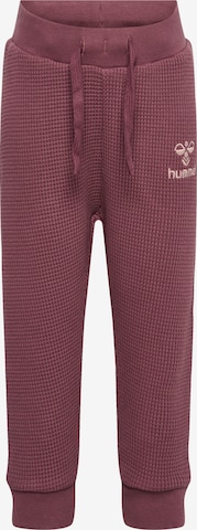 Hummel Workout Pants in Red: front
