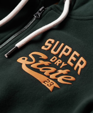 Superdry Sweatvest 'Athletic' in Groen