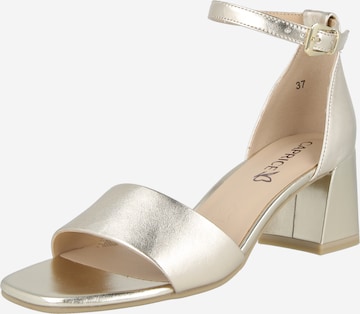 CAPRICE Sandály – zlatá: přední strana