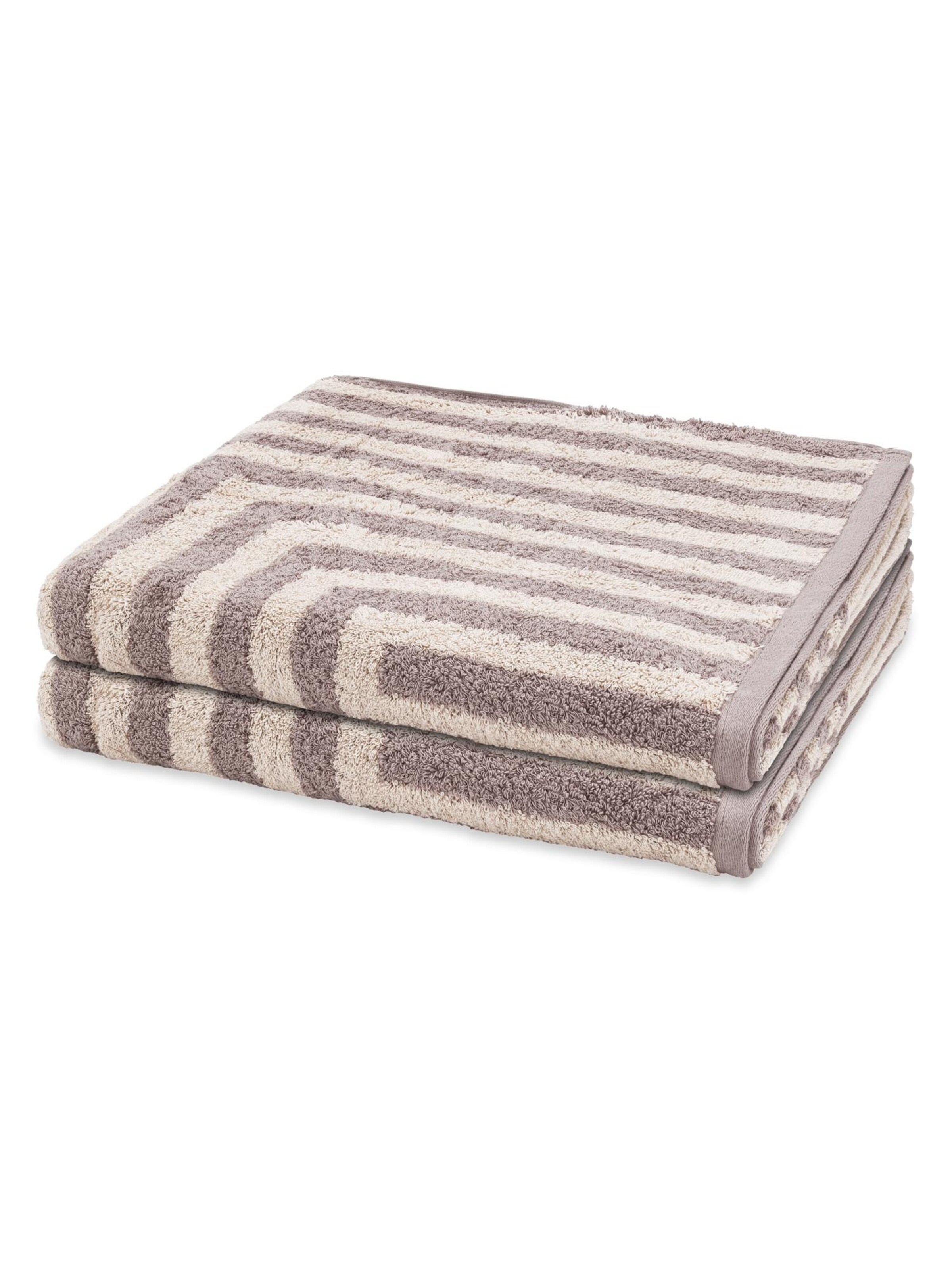 ROSS Handtuch 'Grafik'‌‌‌ in Beige: Vorderseite