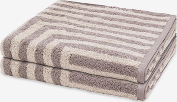 ROSS Towel 'Grafik' in Beige: front