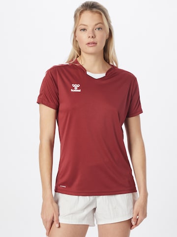 Hummel Functioneel shirt in Rood: voorkant