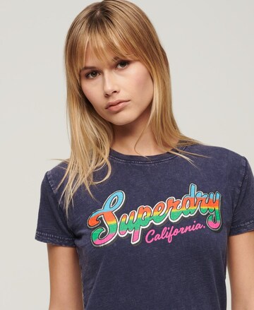 T-shirt Superdry en bleu