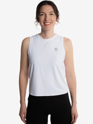 mymotus Sportovní top 'mymotu®, ladies top with details, YW11' – bílá: přední strana