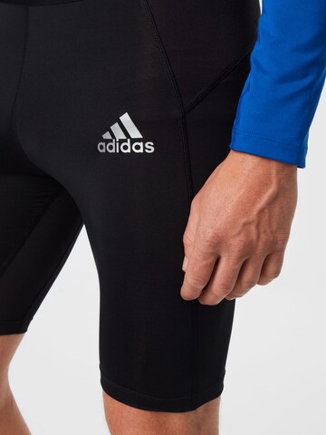 ADIDAS SPORTSWEAR Skinny Sportbroek 'Techfit ' in Zwart